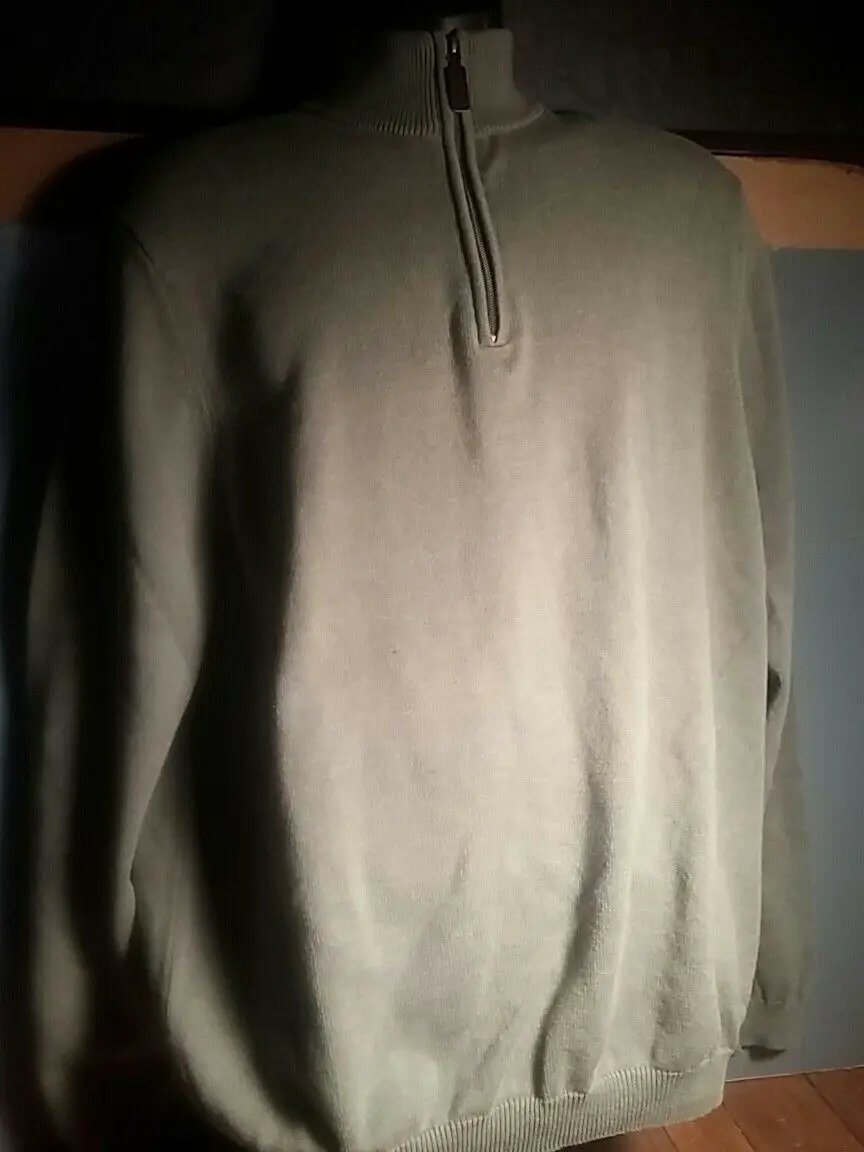 Eddie bauer large zip up sweater tall%100 percent cotton zip up sweater. by Eddie Bauer