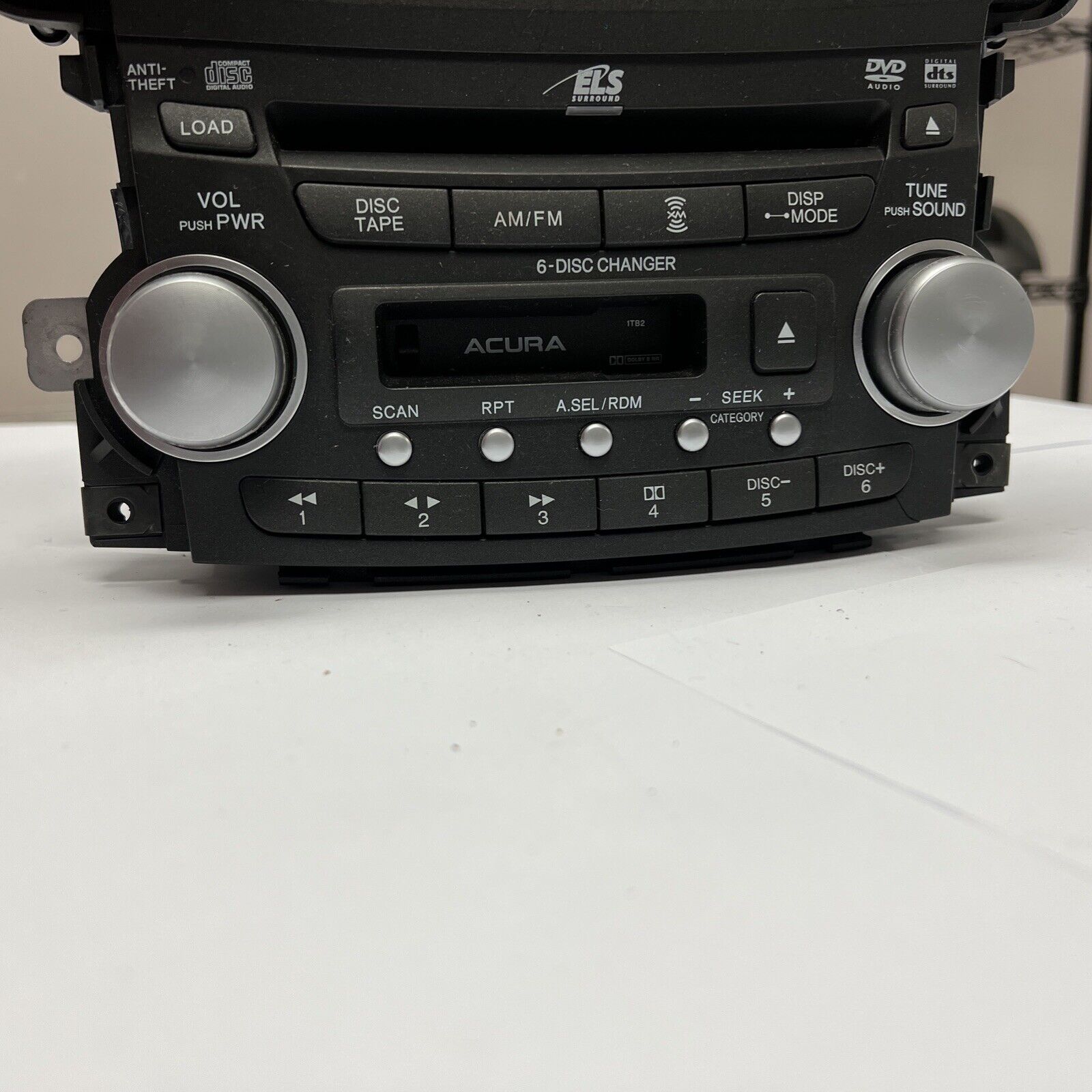 2004-2006 ACURA TL NAVIGATION AM FM CASSETTE 6 CD DVD PLAYER DISPLAY TRIP SCREEN