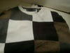OSCAR DE LA RENTA Men's Color Block Long Sleeve SWEATER size xl Brown Gray Tan