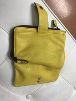 Clarks Yellow Fold Over Zip Around Wallet