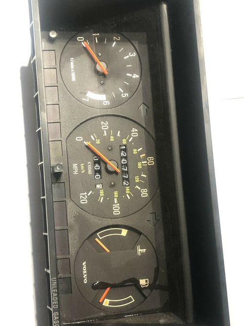 121K Volvo 240 gauges instrument cluster speedometer clock Tachometer Gauge OEM