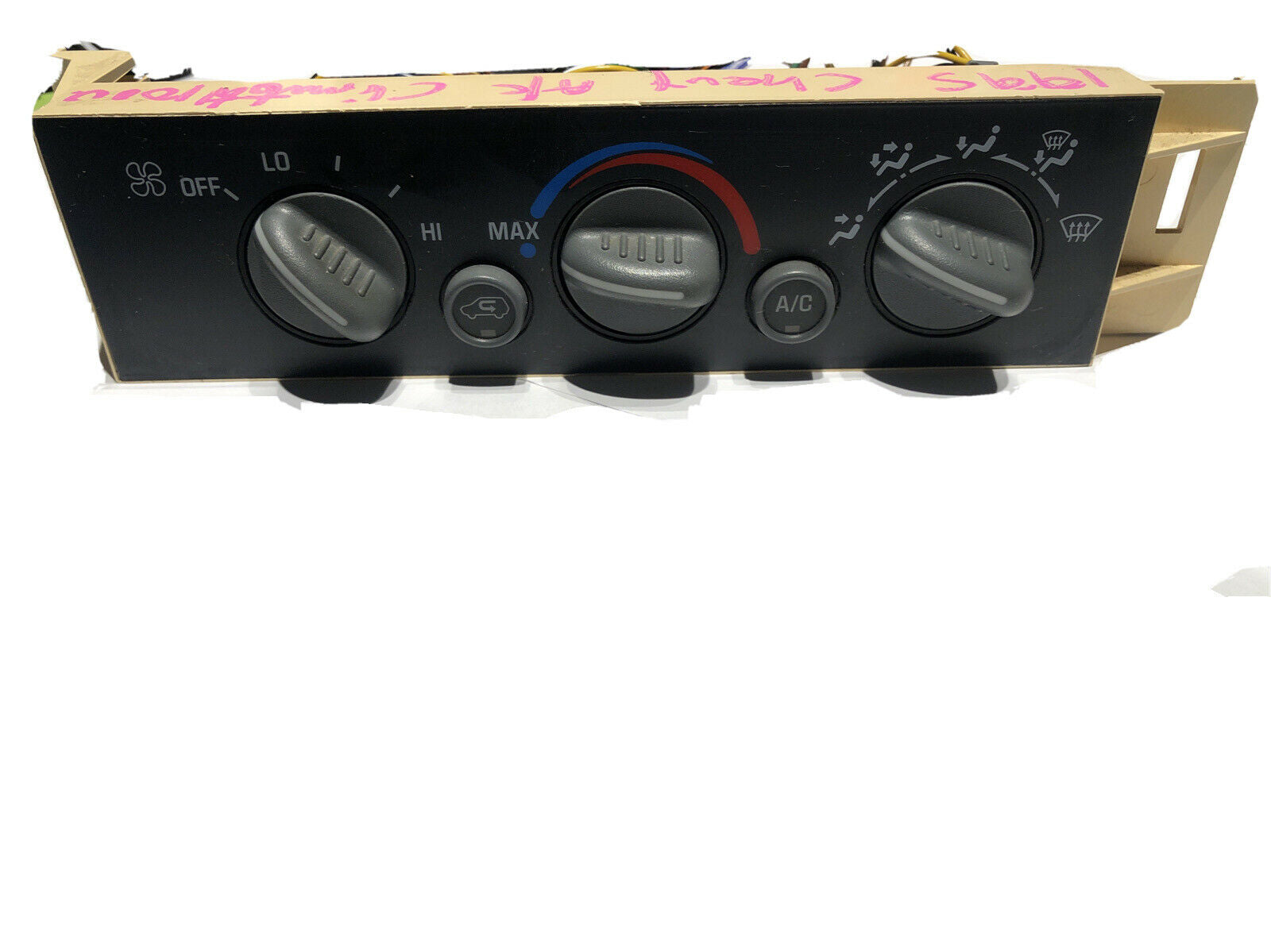 1995 CHEVY OEM TRUCK HEATER A/C CLIMATE CONTROL COMPLETE BULBS FULL LIGHTED
