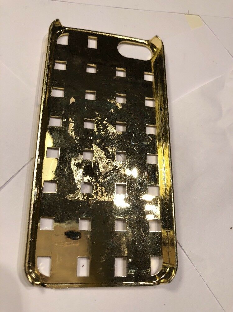 IPhone 5 Basket Weave Gold Phone Case, Gold