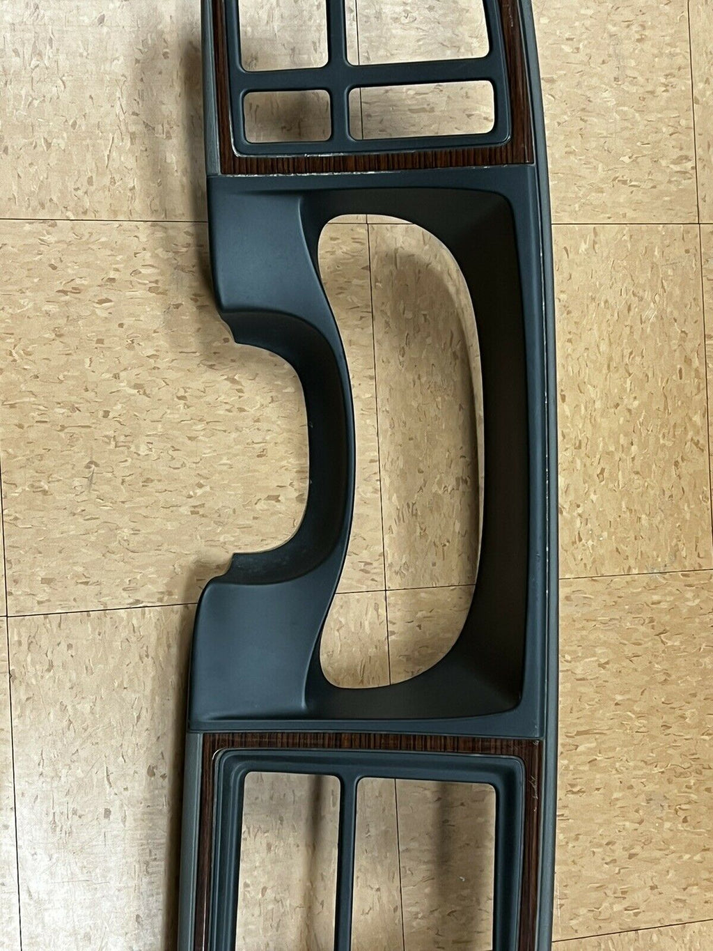 2002 Escalade - Wood Grain 1.5 Din Dash Trim Bezel OEM Gray Radio Heater Control