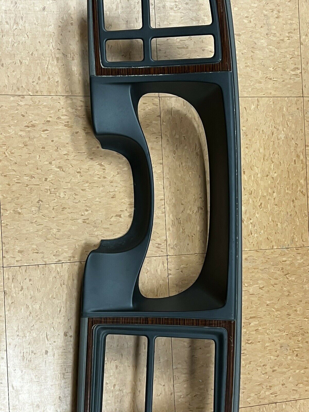 2002 Escalade - Wood Grain 1.5 Din Dash Trim Bezel OEM Gray Radio Heater Control