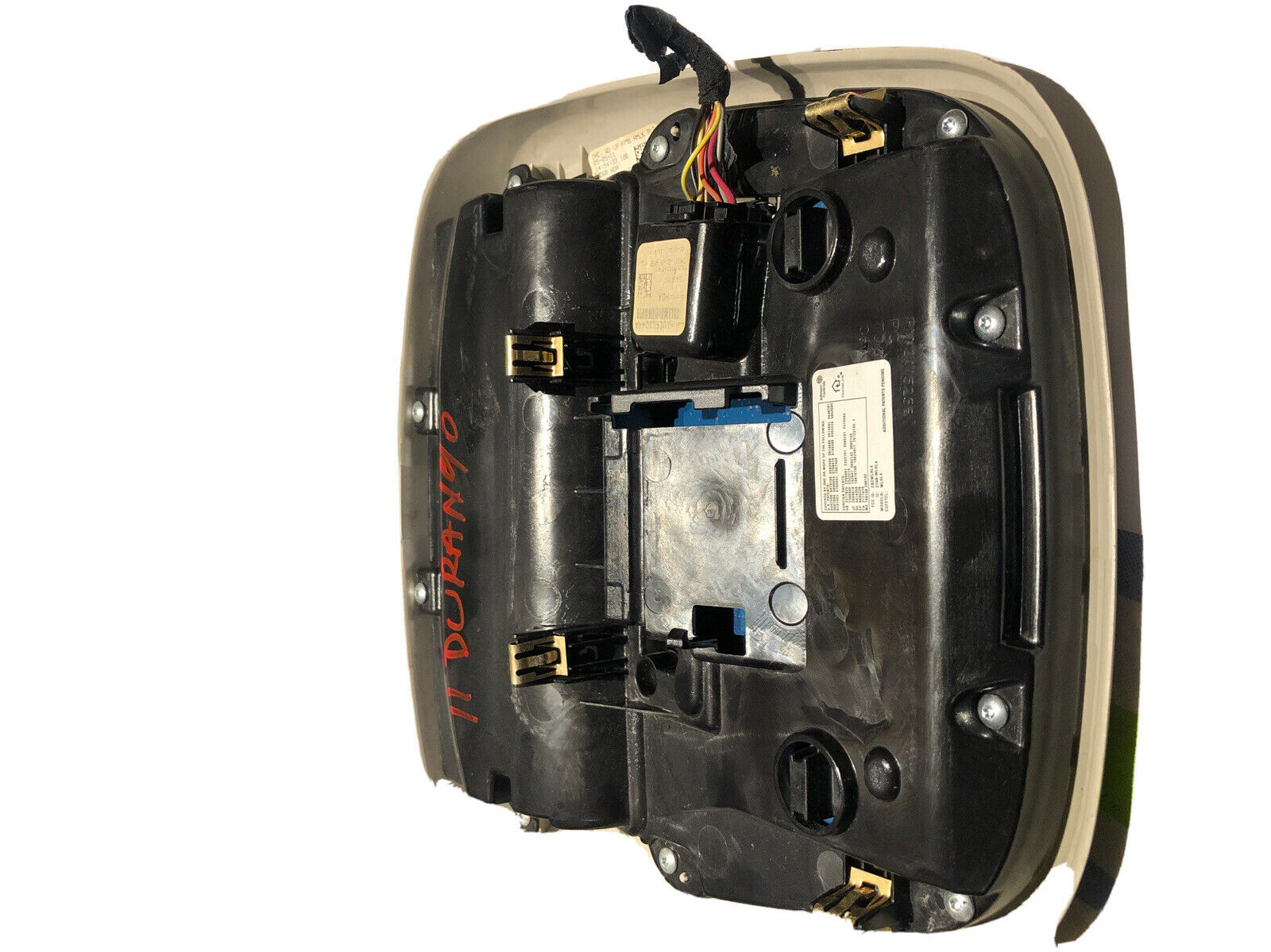 2012 DODGE DURANGO FRONT ROOF OVERHEAD CONSOLE DOME LIGHT GARAGE DOOR OPENER OEM