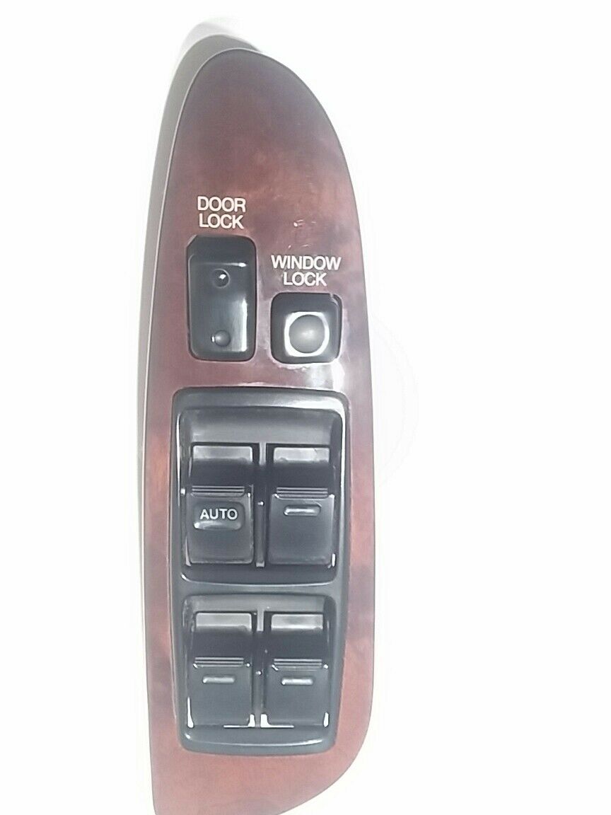 1995 TOYOTA LEXUS MASTER WINDOW DOOR LOCK DRIVER LH USA SWITCH W/WOODGRAIN BEZEL