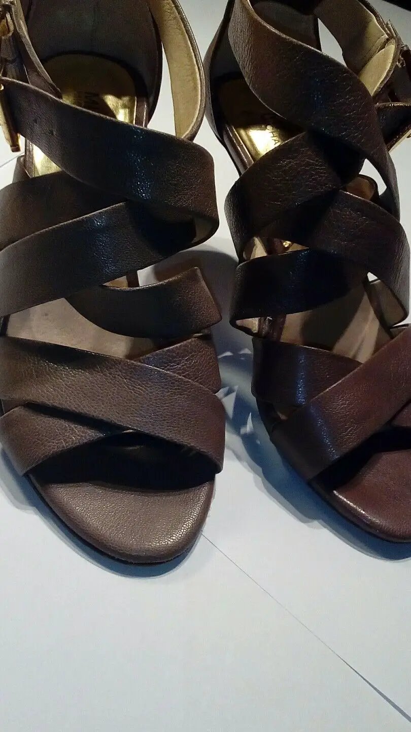 Michael kors leather strappy gladiator sandal size 6.5 m by Michael Kors