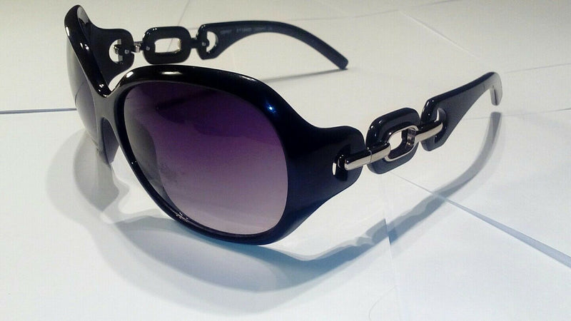 Espirit large black  oversized  sunglasses  with chain arm.