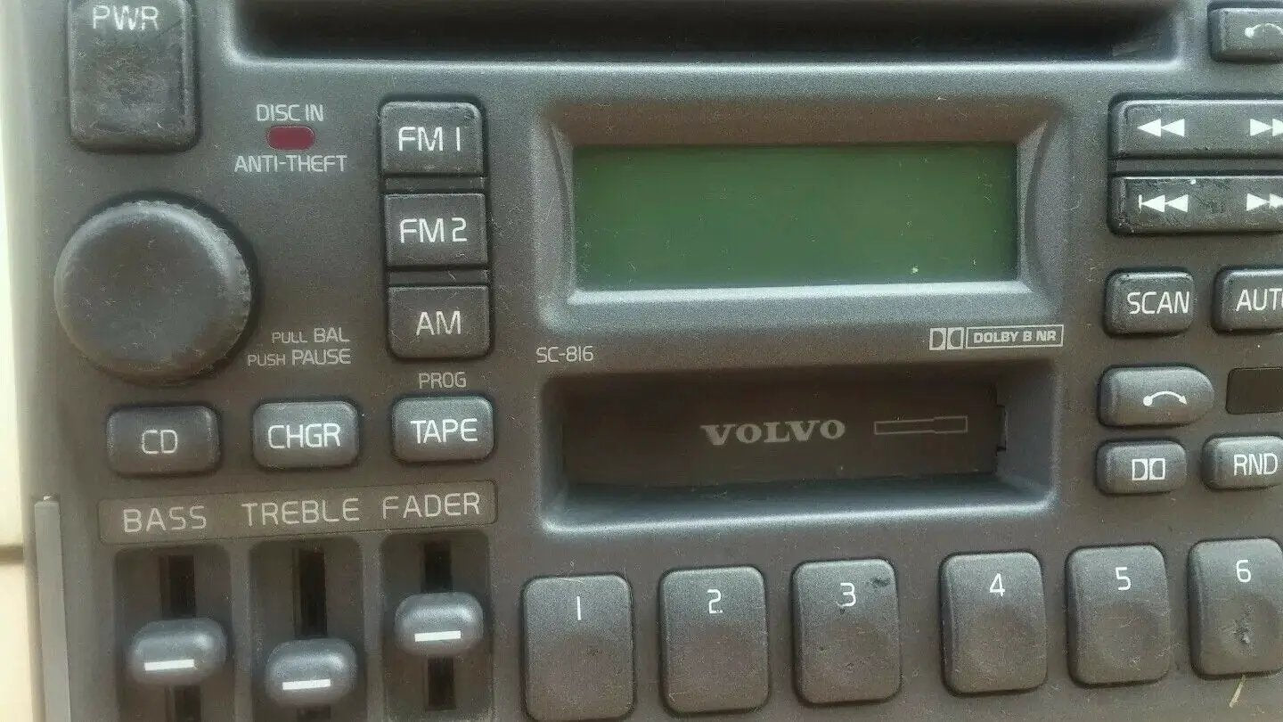 Premium 1998-2000 Volvo S70 V70 C70 Factory Radio ,Cassette, Cd Player Model 816 by Volvo