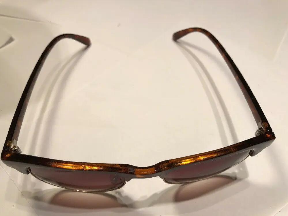 H&m Tortoise Plastic With Rimless Bottom Sunglases by H&M