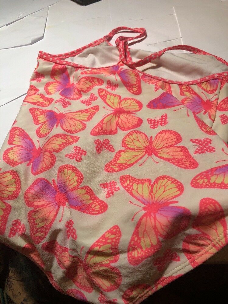orange butterfly Swimming Suite