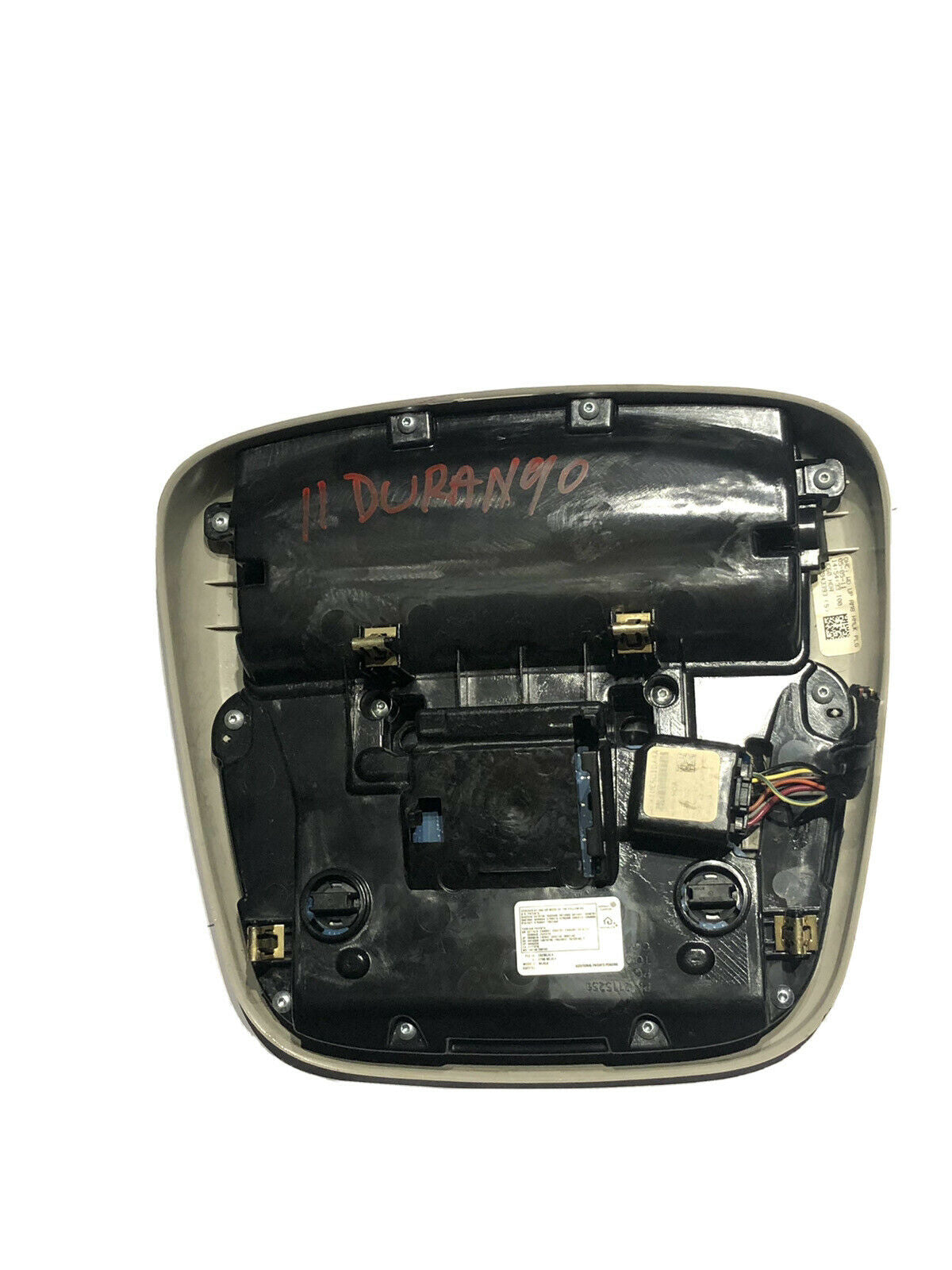 201-2013 DODGE DURANGO FRONT ROOF OVERHEAD CONSOLE DOME LIGHT GARAGE DOOR OPENER