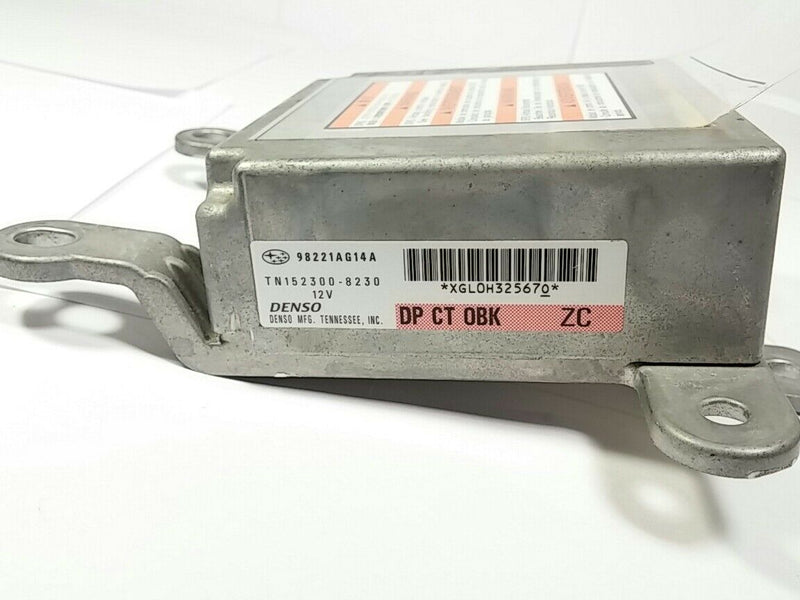 2007 AIRBSG AIR BAG COMPUTER MODULE 06 07 SUBARU OUTBACK # 98221AG14A, DENSO 12V