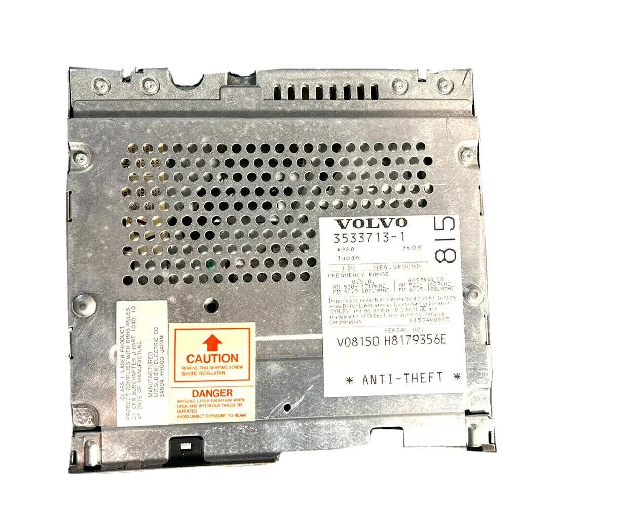 96 97 Volvo 850 960 Radio Stereo CD Cassette Player Receiver Dash AM FM 3533713 by DALEY1DEALS,LLC.