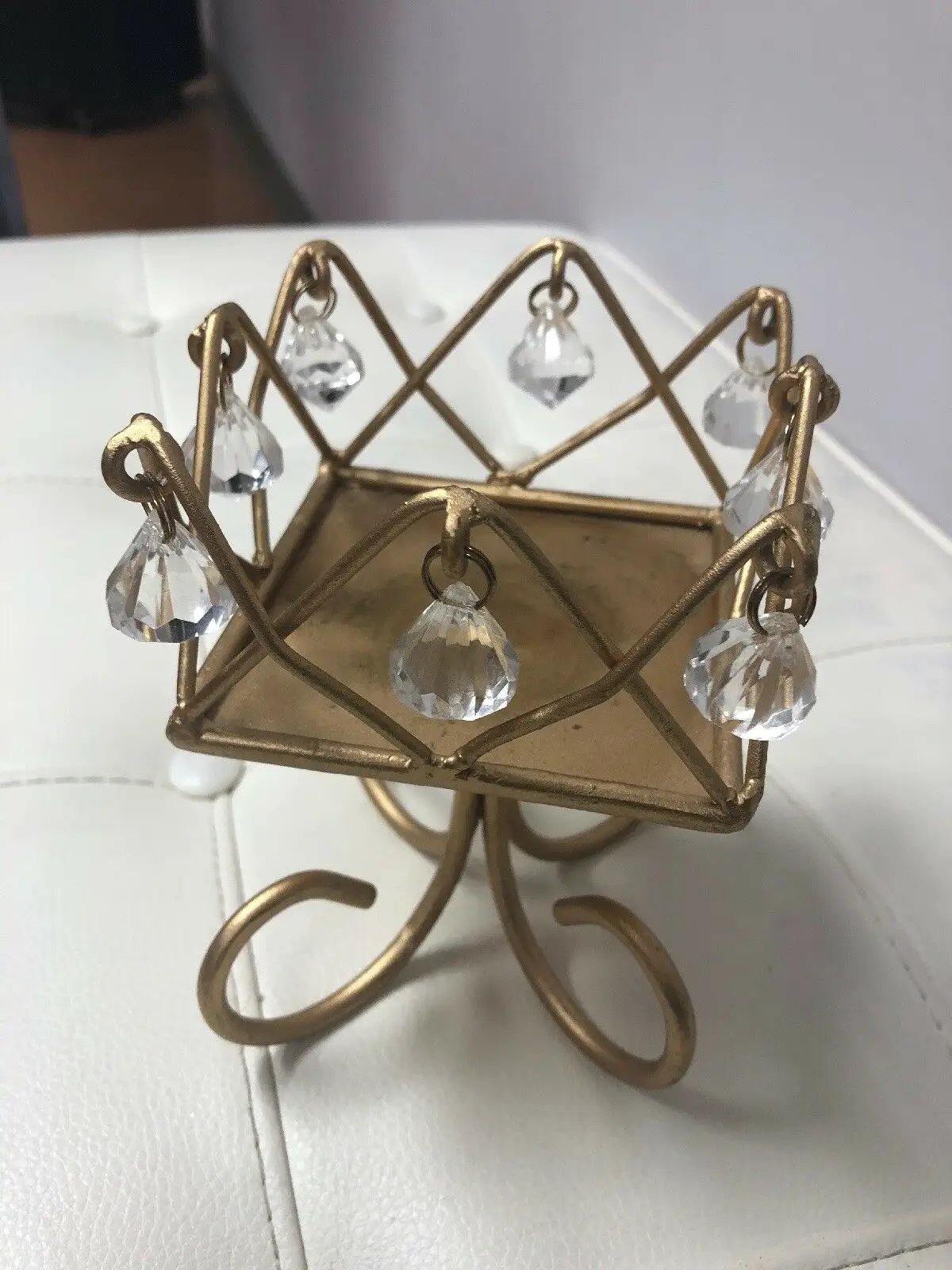 Beautiful Exotic Royal Gold Tone Candle Holder by DALEY1DEALS,LLC.