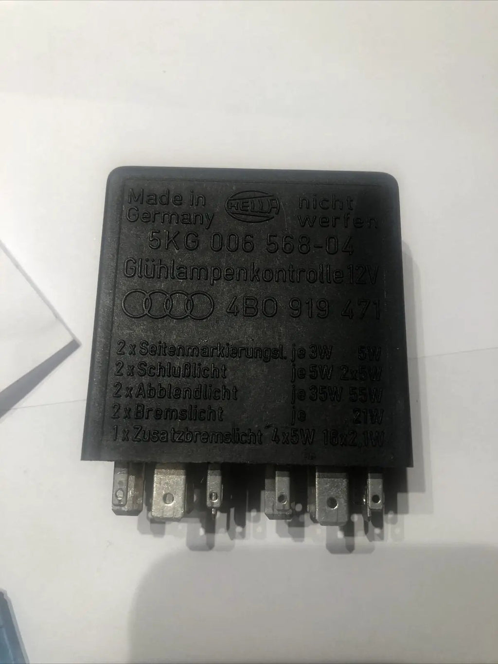 EXTERIOR LIGHT / LAMP RELAY # 387 - AUDI A4 A6 A8 ALLROAD RS6 VW PASSAT by Audi