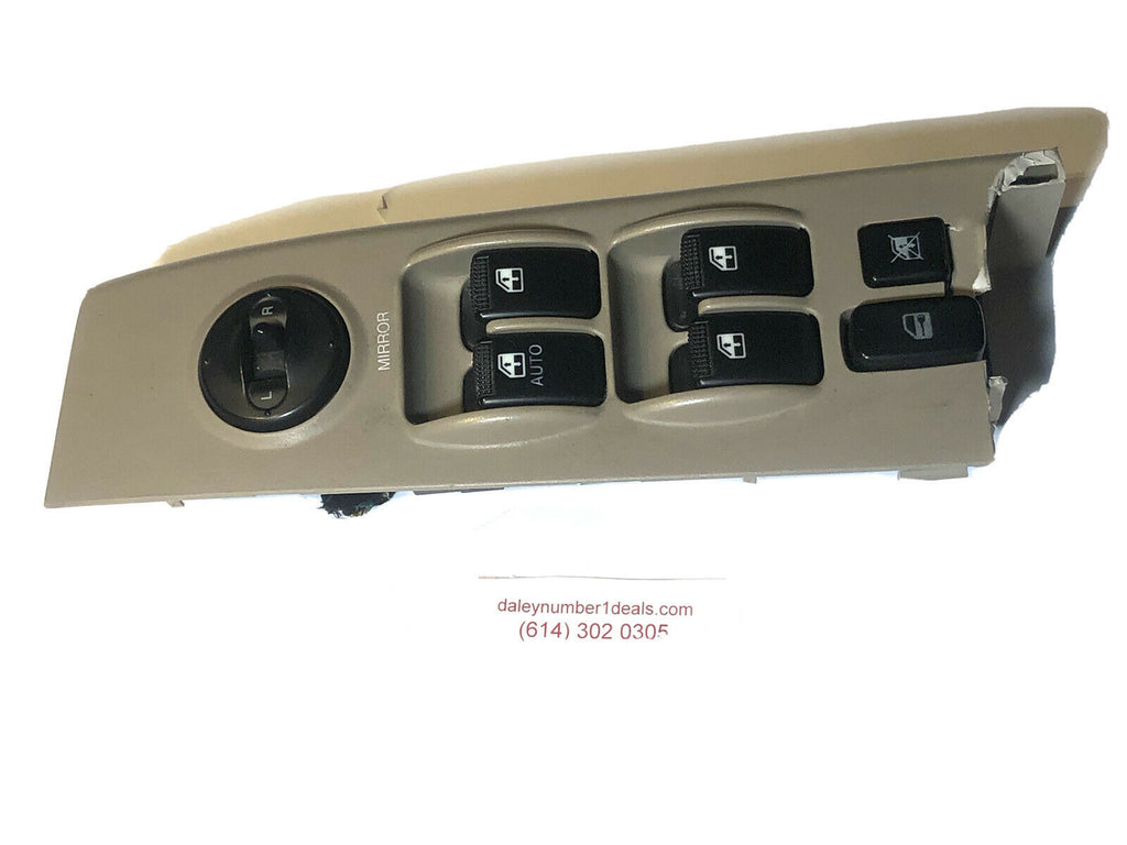 03-09 KIA SORENTO MASTER DRIVER SIDE POWER WINDOW CONTROL SWITCH OEM GRAY GREY