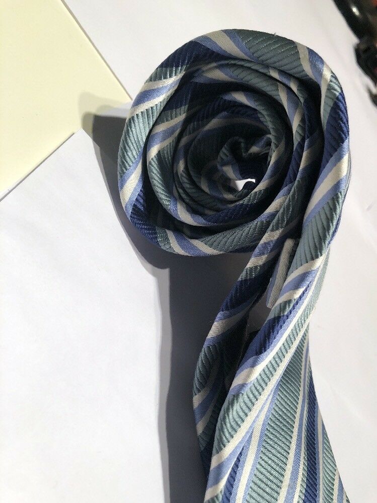 Men's Donald J. Trump Striped Blue Silk Neck tie Made in China