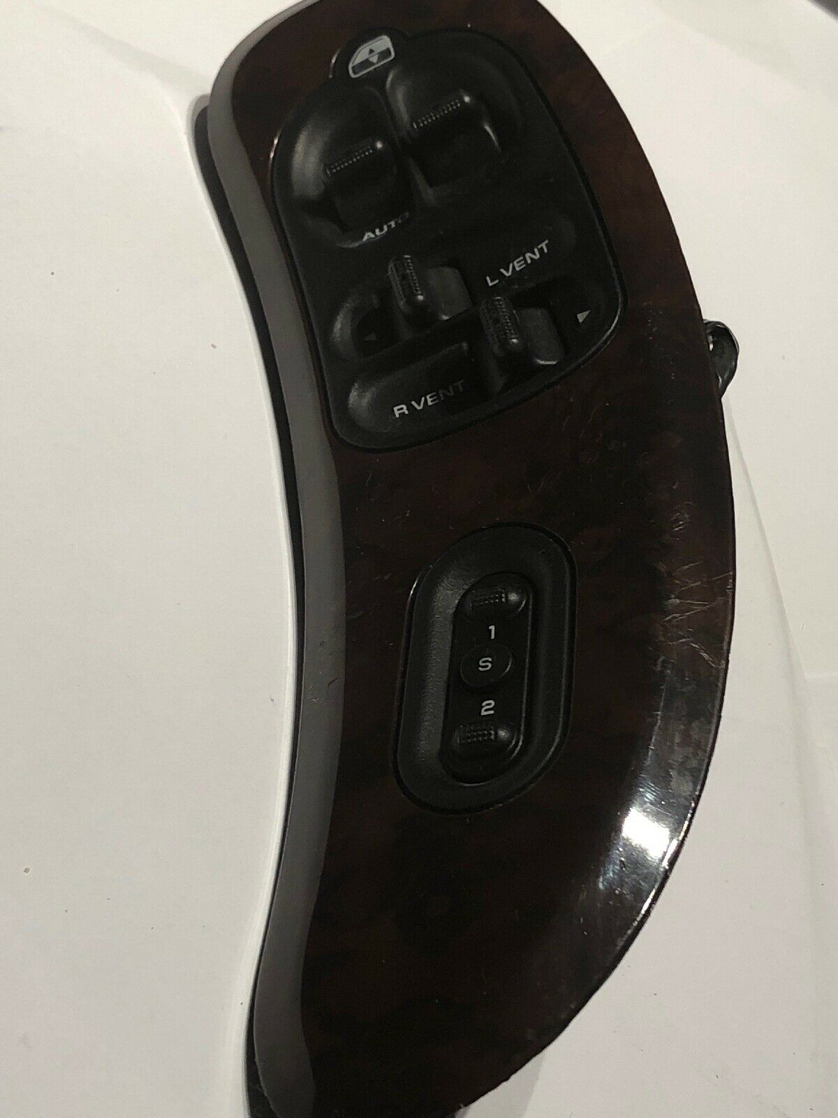 GRAND CARAVAN DRIVER SIDE MASTER POWER WINDOW VENT SWITCH w/ MEMORY WOODGRAIN 02