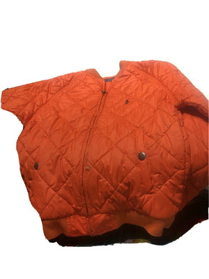 Polo Ralph Lauren Quilted Nylon Bomber Jacket Baby Boy Orange Sz 8