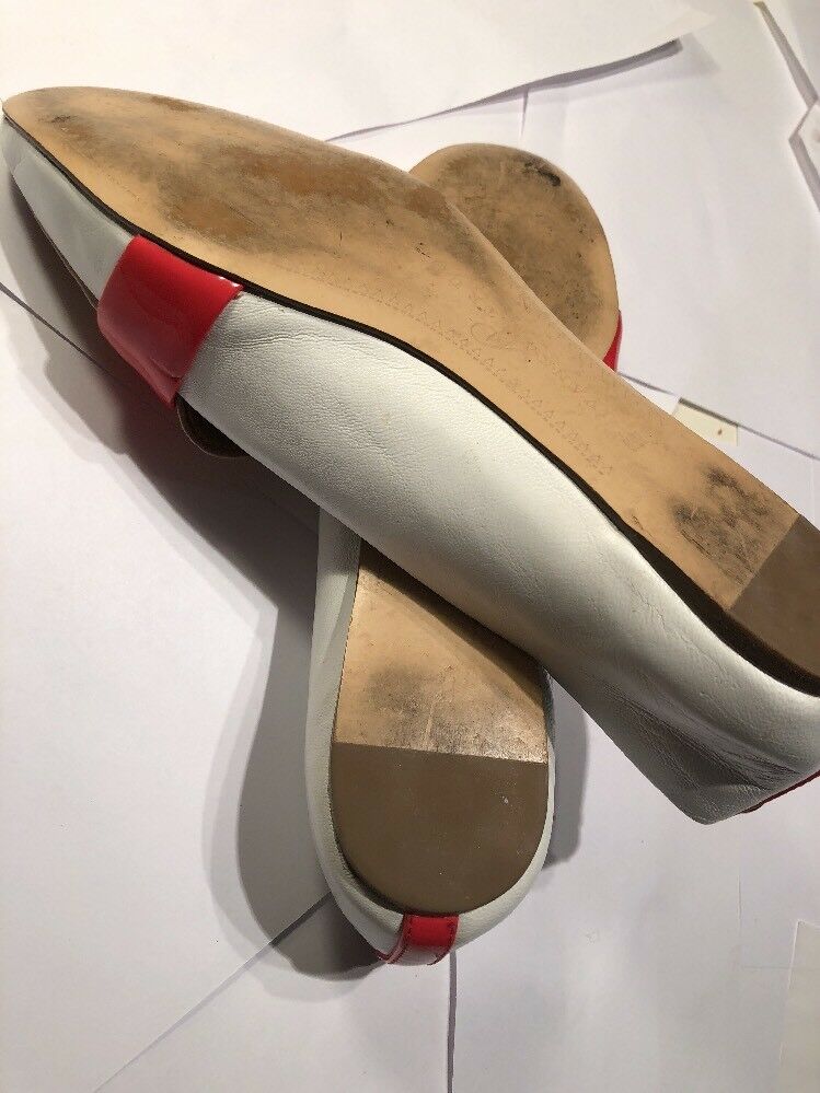 Ivanka Trump Women's Nude, Whit And Orange Loafer Flats