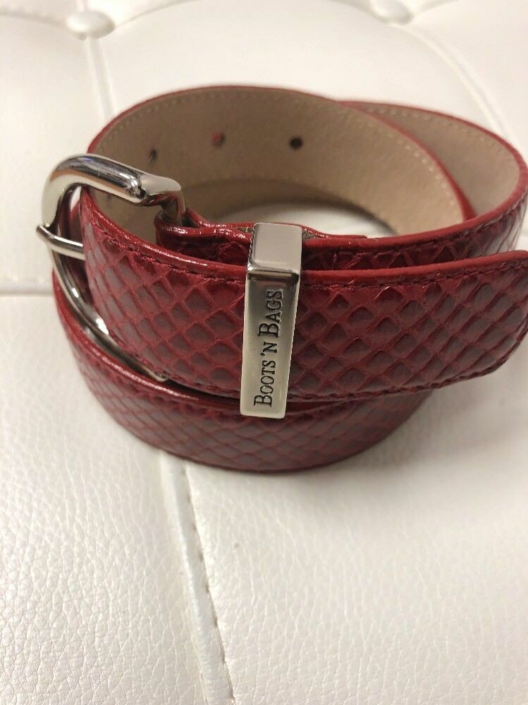 Boots And Bags Burgundy Belt Size Meduim Leather