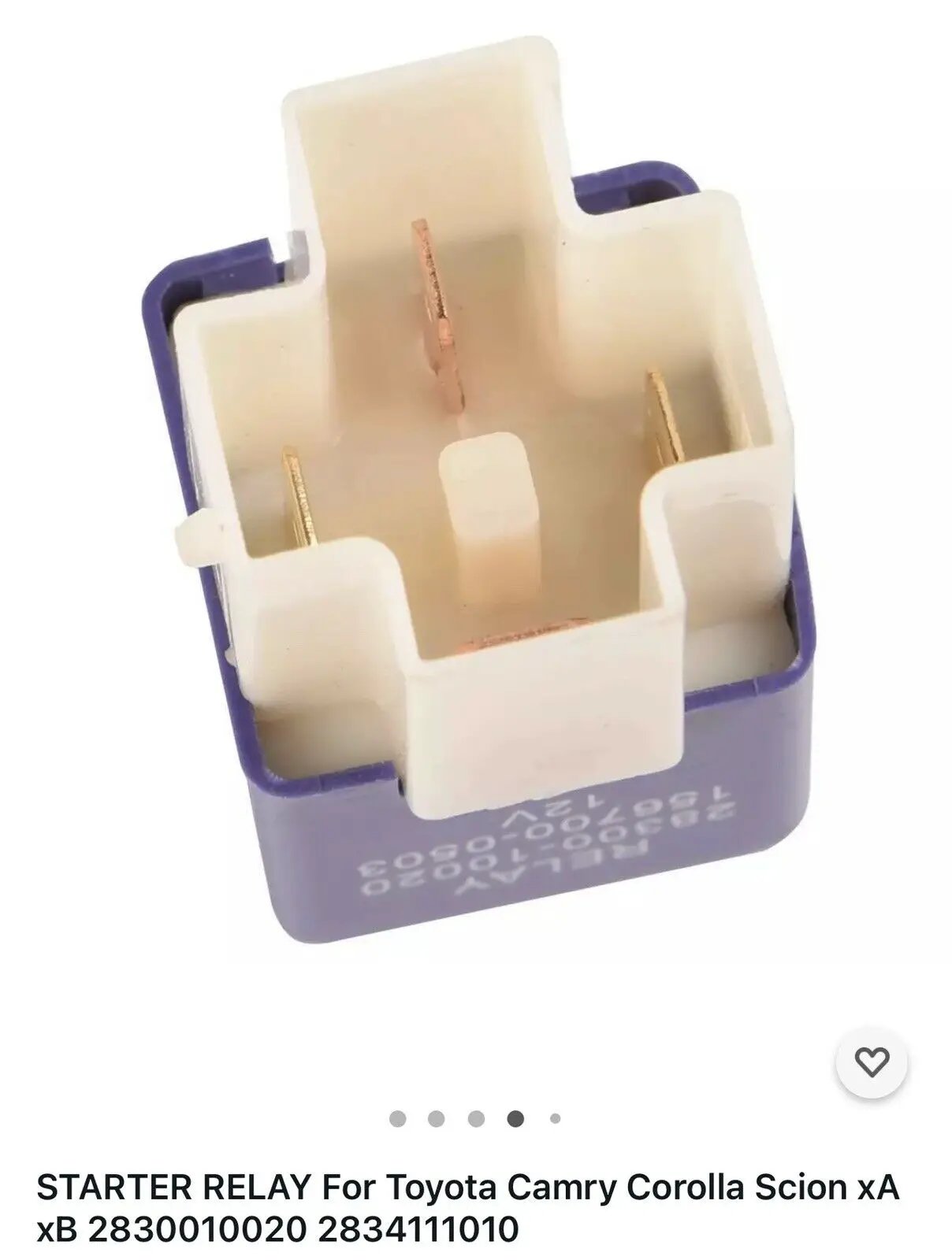 STARTER RELAY For Toyota Camry Corolla Scion xA xB 2830010020 2834111010 by TOPAZ