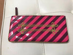 MAC Cosmetics Pink Purple Striped Marching Band Epaulet Makeup Bag Pouch