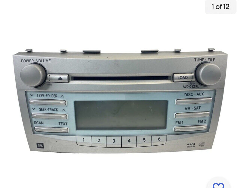 2007 2008 2009 Toyota Camry AM/FM Radio MP3 CD Player Receiver 86120-06190 OEM