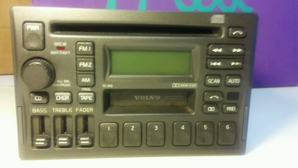 Slightly use VOLVO V90 S90 S70 V70 V40 S40 850 960 Radio Stereo CD Player SC-816 by Volvo