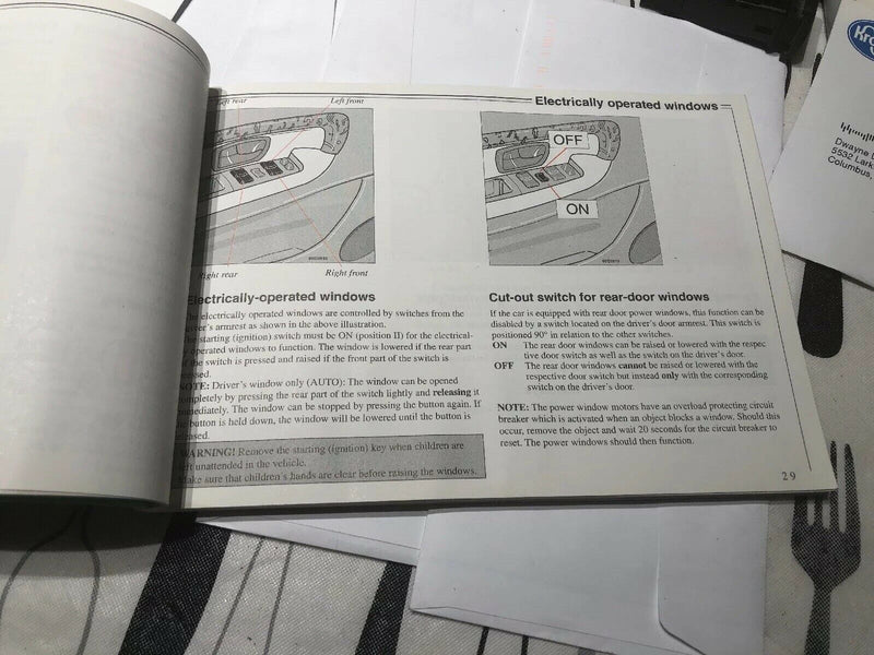 1998 Volvo S90 / V90 Owners Manual book