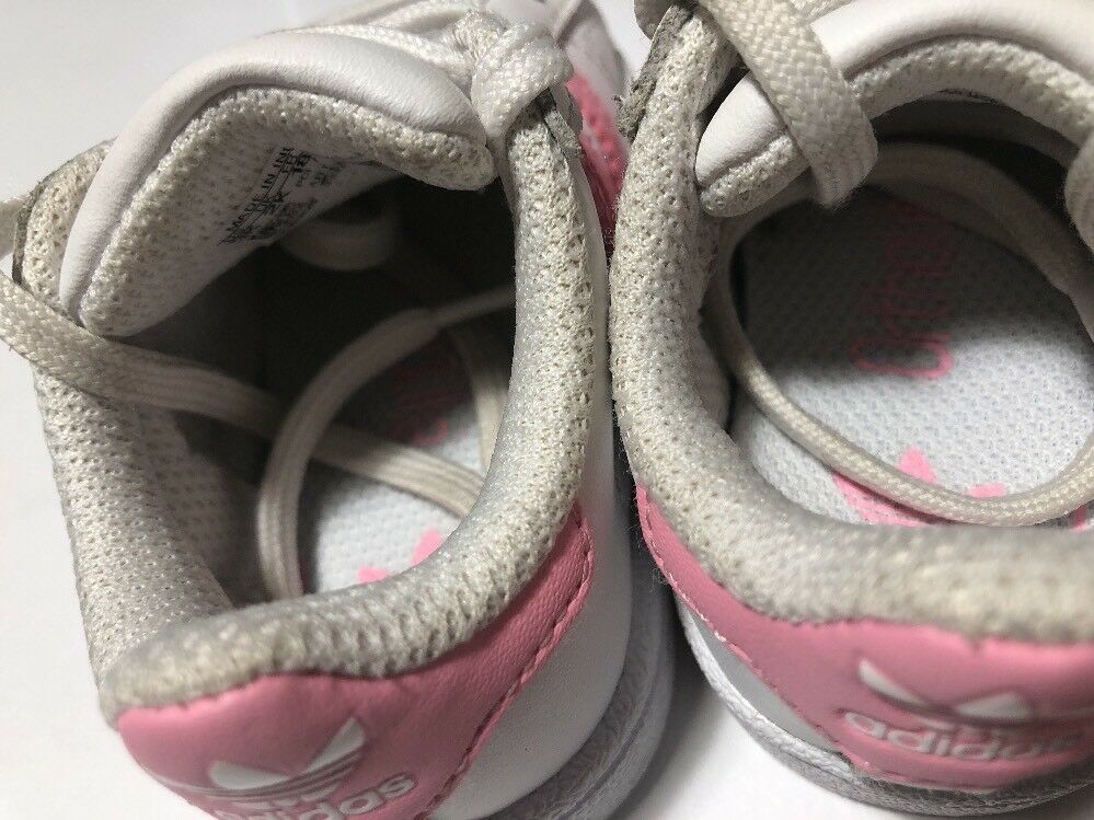 Toddler Pink And White Superstar Adidas Size 3