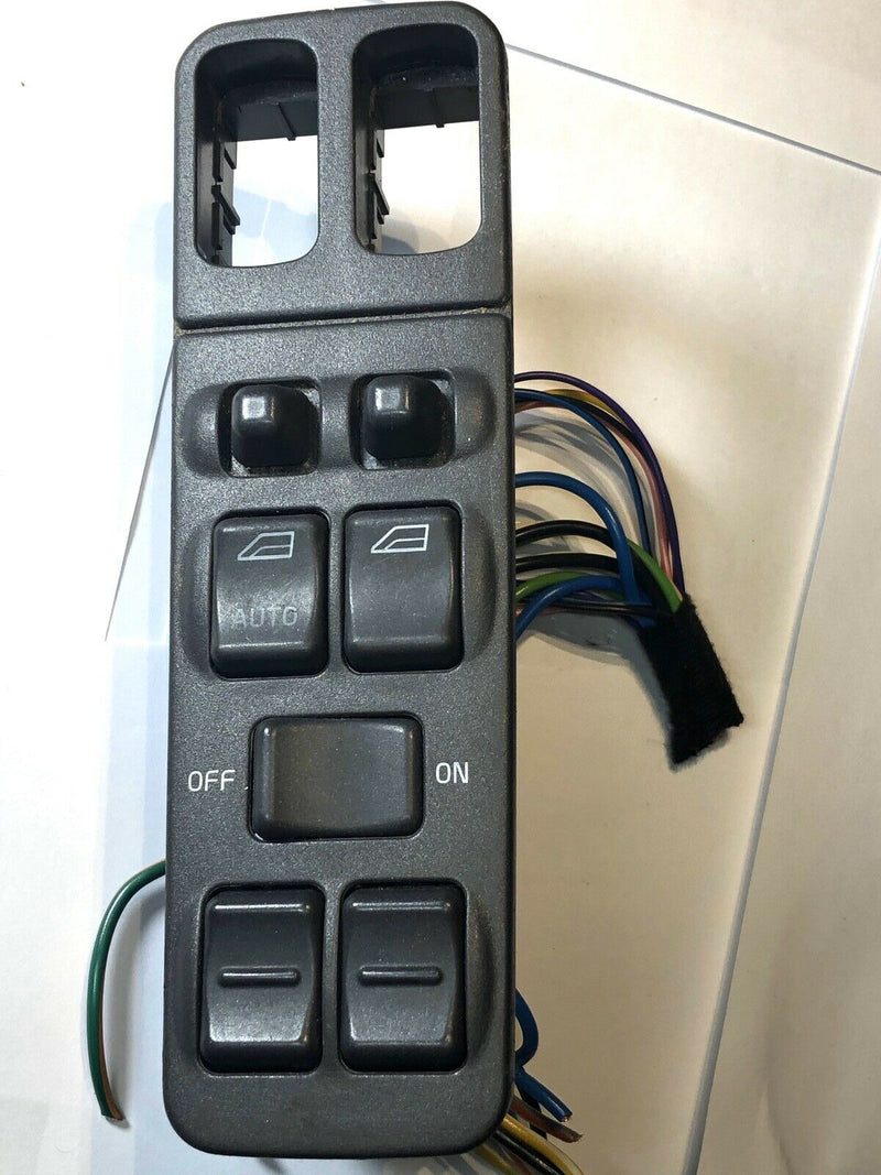 2000 VOLVO V40 POWER WINDOW MASTER SWITCH W/ BEZEL TRIM LEFT DRIVER SIDE OEM