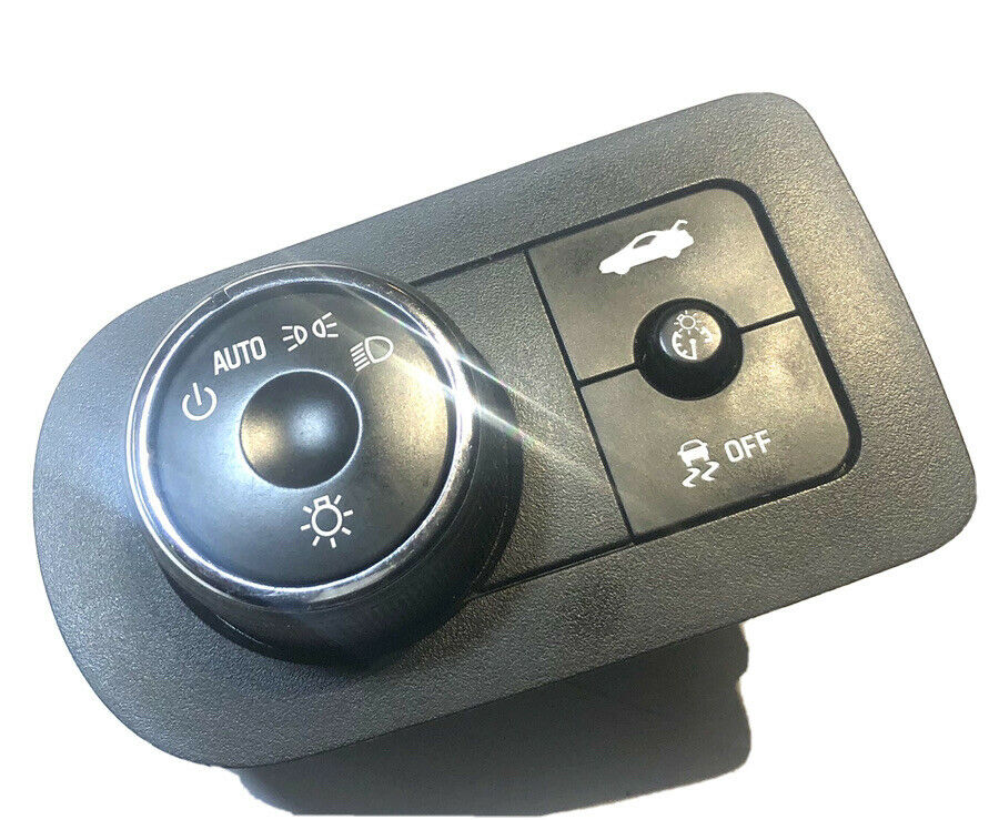 06 CHEVY IMPALA Black Chrome Headlight Head Light Lamp Switch Control Panel 2006