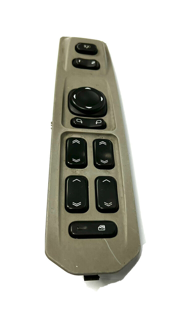 03-07 CADILLAC CTS DRIVER LEFT SIDE MASTER POWER WINDOW SWITCH OEM 25750262 Gray