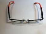 Nike Eyeglasses 001/125 Black Red Frame / Clear Lenses (NO CASE)