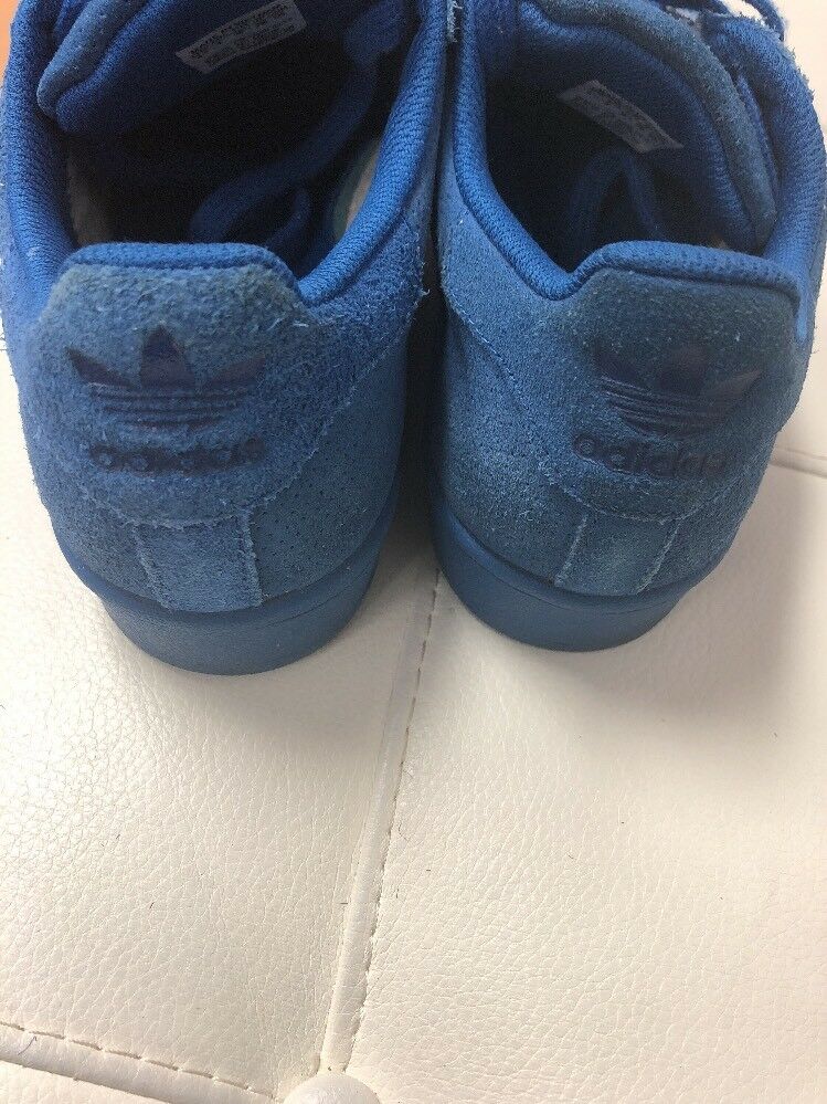Adidas Youth shoes size 4.5 blue suede