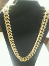 gold large bling costume jewelry necklace size 11 inches long