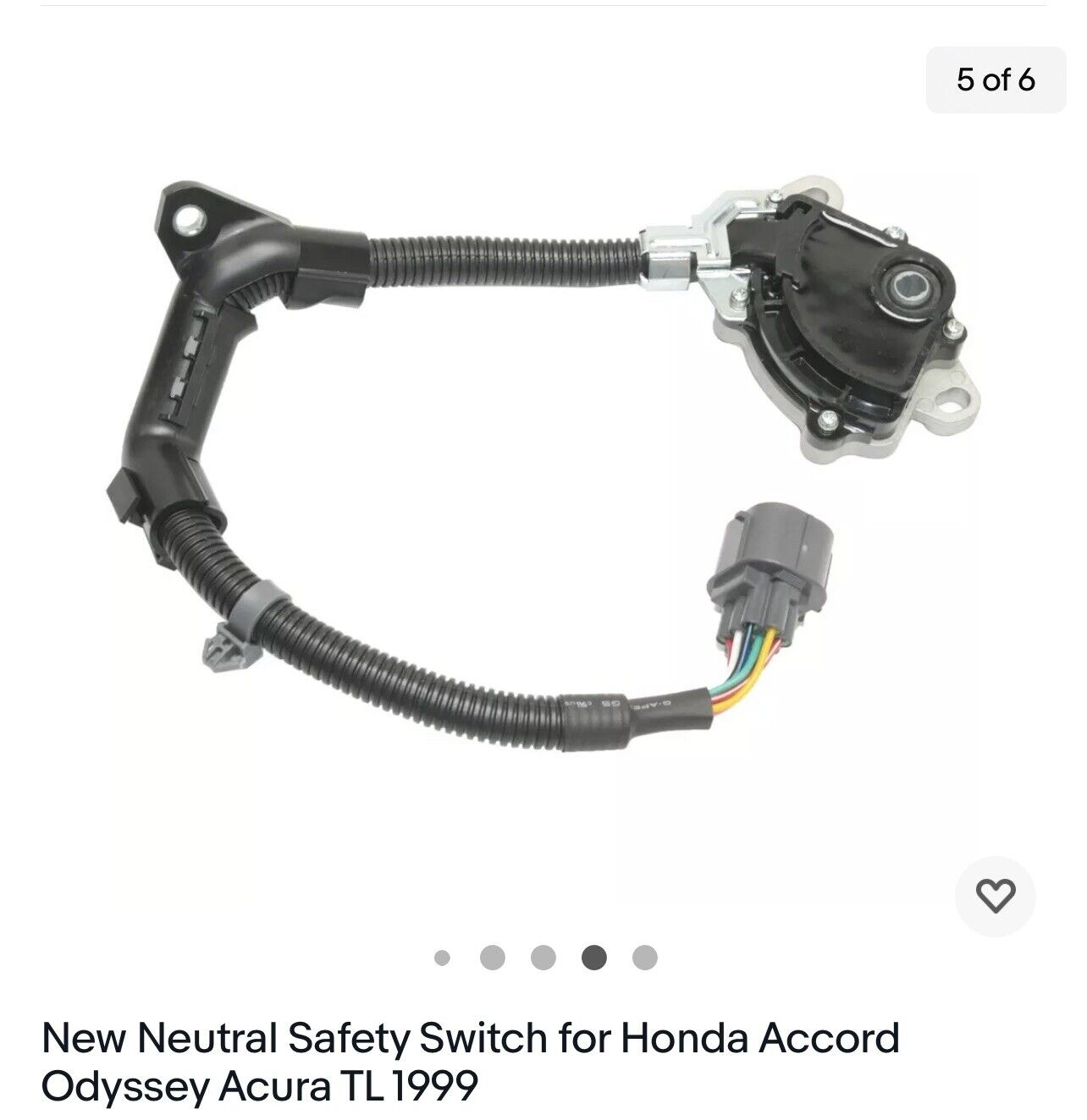 New Neutral Safety Switch for Honda Accord Odyssey Acura TL 1999