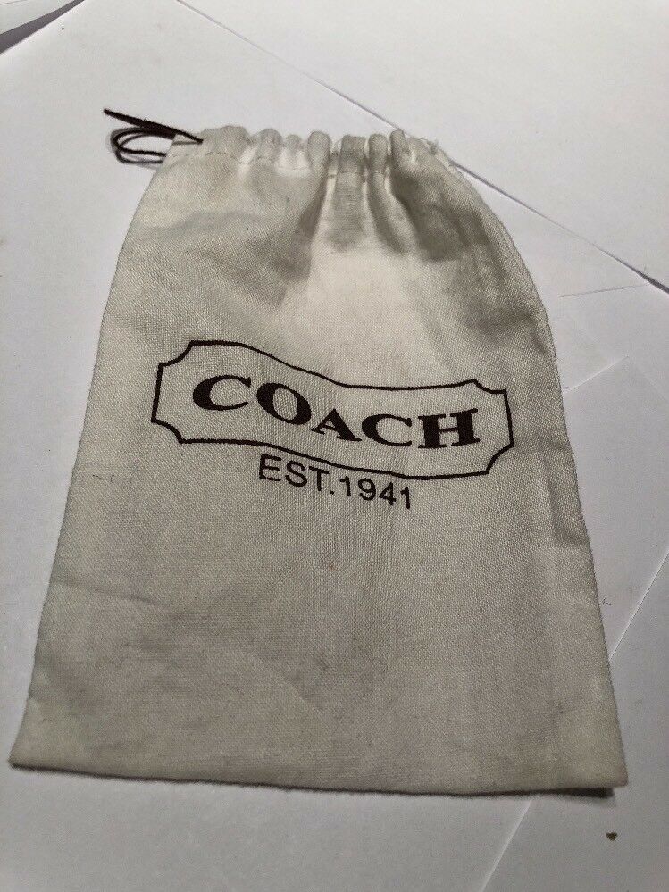 Coach Dust Bag Storage Pouch for Ring/Necklace/Keychain/ Bag Charm