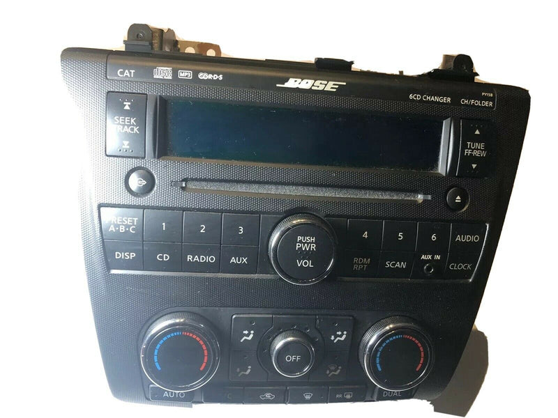 2008 Nissan Altima BOSE 6 Disc CD Player Radio w/AC Controls OEM PY15B