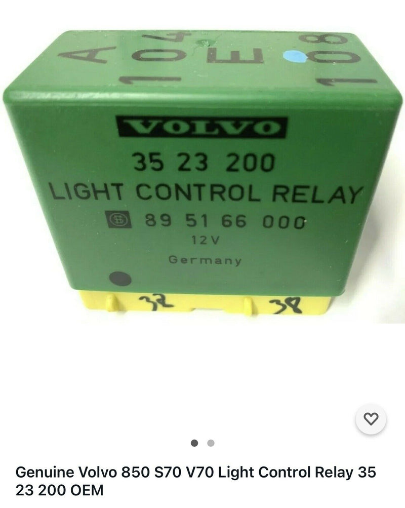 Genuine Volvo 850 S70 V70 Light Control Relay 35 23 200 OEM