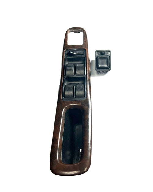 1998-2002 Accord front left driver master window mirror control switch woodgrain