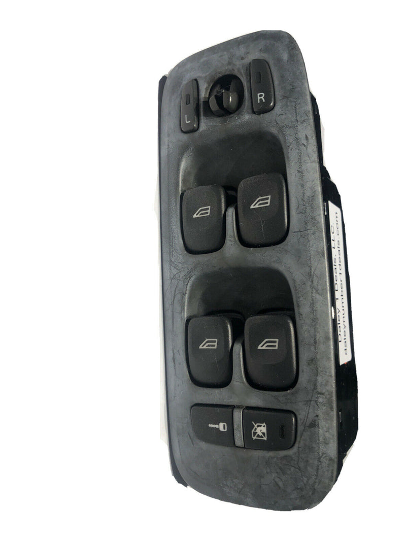 02-08 VOLVO S60 S80 V70 XC90 LEFT FRONT MASTER WINDOW SWITCH DARK GREY COLOR