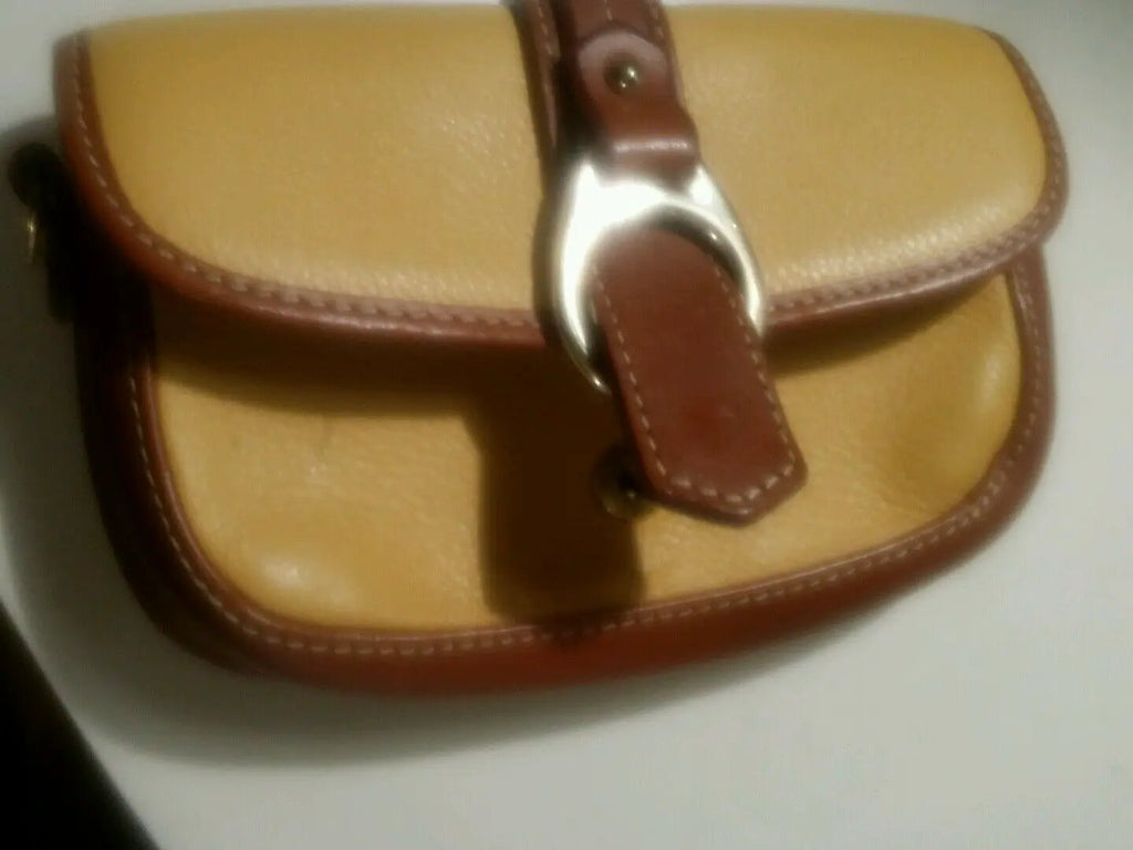 Dooney and Bourne Yellow Leather Flap Wristlet NWT by Dooney & Bourke