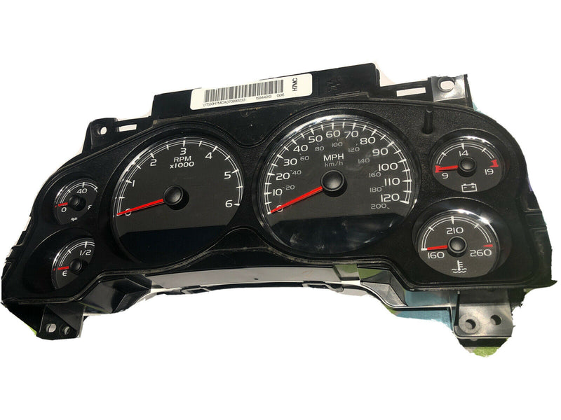 2007 2008 GMC Chevy Yukon Sierra Rebuilt Dash Speedometer Gauge Cluster 25861677