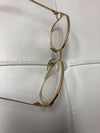 Vintage Aeroline Reading Eyeglasses Gold Tone Frame Made in France Oval Lens