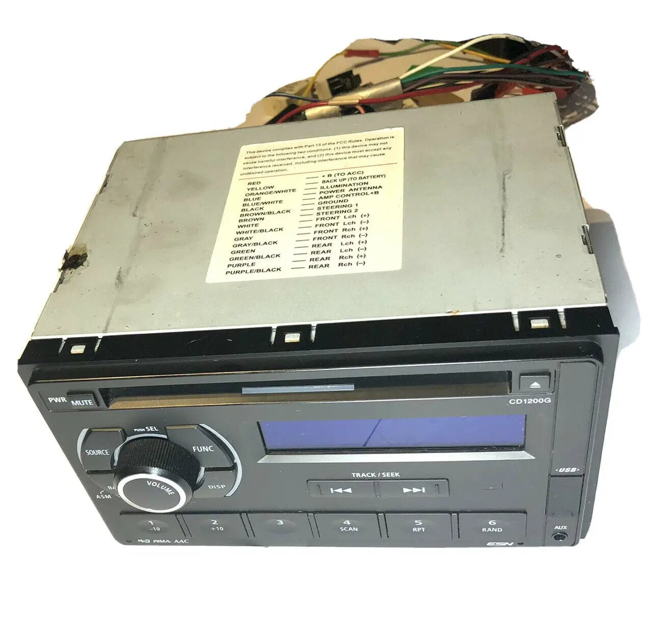 ECLIPSE CD RADIO RECEIVER PLAYER CD1200G Z0C02679 MP3 WMA AAC ESN USB AUXILARY by AAC