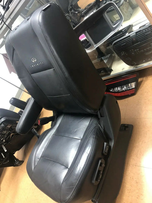 2006-2010 09 08 07 QX56 Infinity Black Leather Bucket Seats Driver OEM 2009 by Infinity